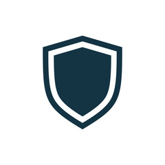 Shield Secure Protection Icon Vector Template