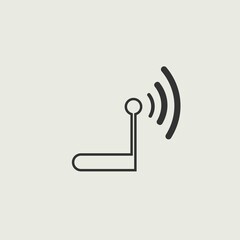 Router internet vector icon illustration sign