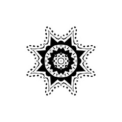 Mandala tattoo design. Vector graphics. World order. Mandala.