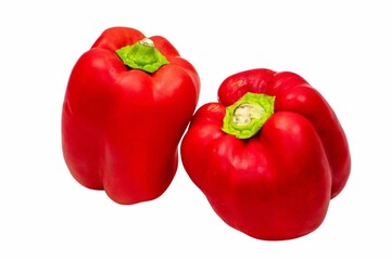 Red Pepper on a white background