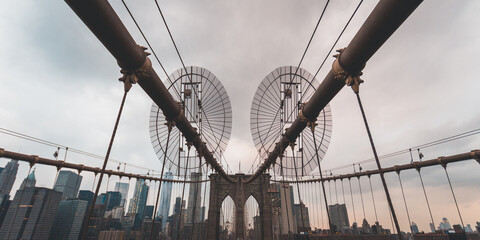 Brooklyn bridge in New York USA