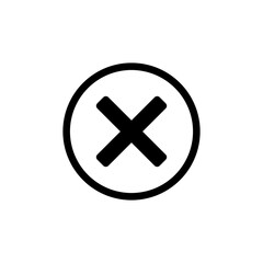 Obraz premium Cross mark icon