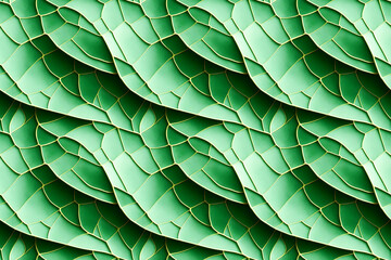Obraz premium seamless green leaves nature pattern