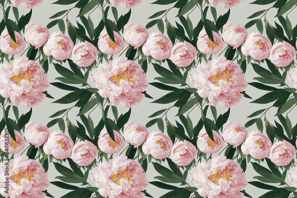 Wall mural seamless floral pattern texture