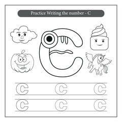 alphabet coloring pages for kids