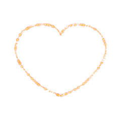 Fototapeta premium Heart. Decorative frame on a white background.