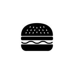 Burger icon vector illustration. burger sign and symbol. hamburger