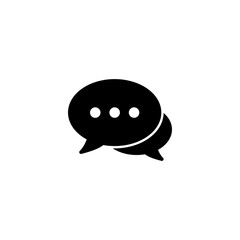 Chat icon vector illustration. speech bubble sign and symbol. comment icon. message