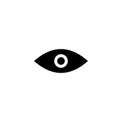 Eye icon vector illustration. Eye sign and symbol. Look and Vision icon.