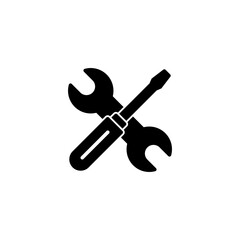 Repair tools icon vector illustration. tool sign and symbol. setting icon. Wrench and screwdriver. Service