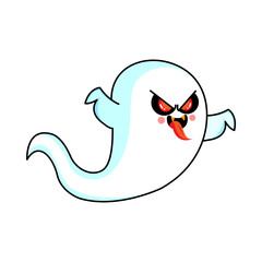 Isolated phantom hallowen vector illustration