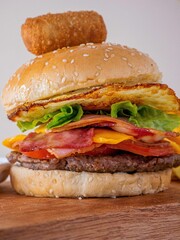 Bacon, Cheese and Egg Burger