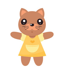 Obraz premium cute cat kawaii