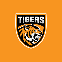 Tigers sport logo. Vector logo. Esport logo.