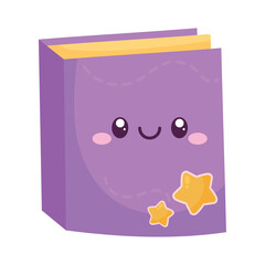 cute book kawaii style