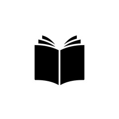 Book icon vector illustration. open book sign and symbol. ebook icon