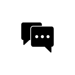 Chat icon vector illustration. speech bubble sign and symbol. comment icon. message