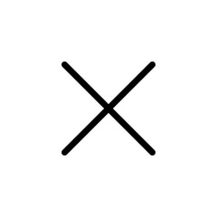 Close icon vector illustration. Delete sign and symbol. cross sign
