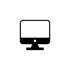 Computer icon vector illustration. computer monitor sign and symbol