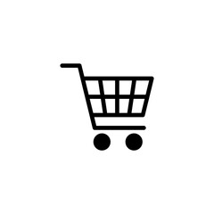 Shopping icon vector illustration. Shopping cart sign and symbol. Trolley icon