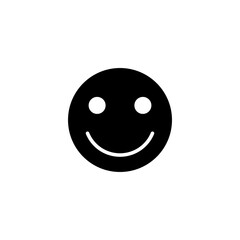 smile icon vector illustration. smile emoticon icon. feedback sign and symbol