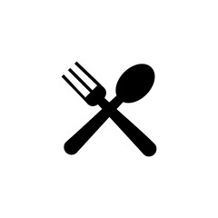 spoon and fork icon vector illustration. spoon, fork and knife icon vector. restaurant sign and symbol