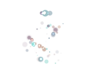 A group of transparent colored balls in PNG format.