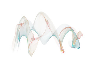 Abstract transparent PNG figure, airy and flowing.