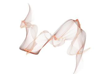 Abstract transparent PNG figure, airy and flowing.