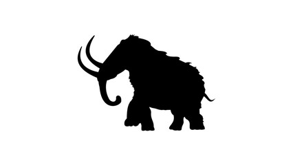 Obraz premium Mammoth silhouette