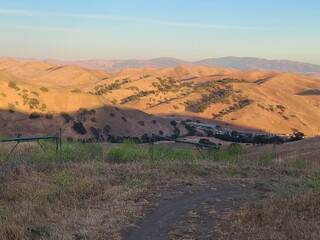 Golden hour on the Tassajara Ridge trail, San Ramon, California