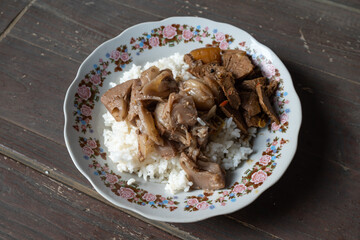 home cooking, jackfruit vegetables and beef