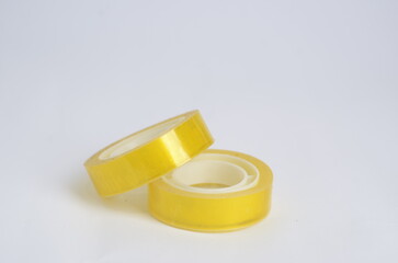 roll of tape, stationary, isolated white background