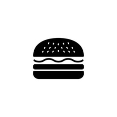 Burger icon vector illustration. burger sign and symbol. hamburger