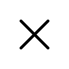 Close icon vector illustration. Delete sign and symbol. cross sign