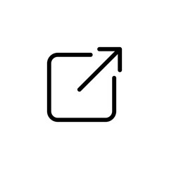 External link icon vector illustration. link sign and symbol. hyperlink symbol