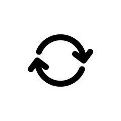 Refresh icon vector illustration. Reload sign and symbol. Update icon.