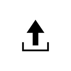 Upload icon vector illustration. load data sign and symbol