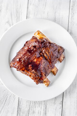 Grilled pork ribs