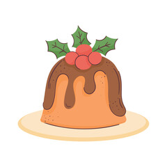 merry christmas sweet pudding