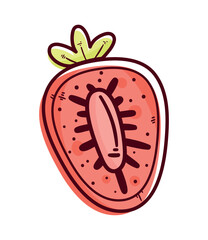 half strawberry fresh fruit