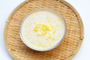 Sweet corn with sago in sweet coconut milk
