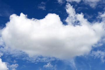 Blue sky with white clouds