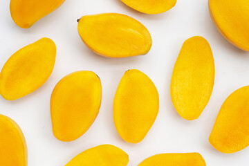 Tropical fruit, Mango on white