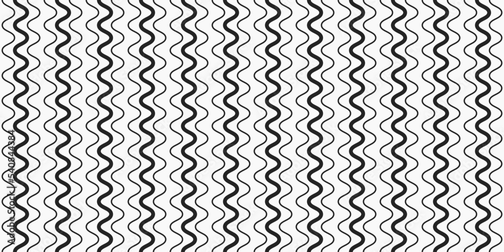 Poster thick and thin wavy vector stripes in a vertical position. vector seamless for print and decorations