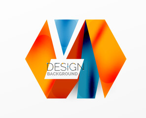 Background abstract overlapping shapes. Minimal composition vector illustration for wallpaper banner background or landing page