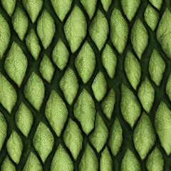 The picture shows a close up of leaves with a deep green color. The veins in the leaves are visible and the texture is smooth.