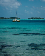 Fototapeta premium boat on the sea