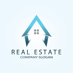 house home roof mortgage real estate building logo vector icon design for company