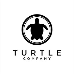 turtles silhouettes vector template